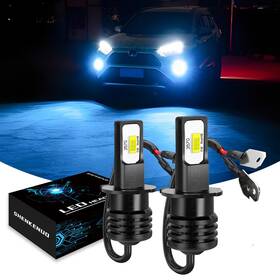 Skn-h3 Shenkenuo Pair For Subaru Impreza 2004-2005 - H3 Front Led Fog Driving Light Bulbs 8000k