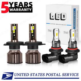 Skn-h4 Shenkenuo 9145/9006 For Toyota Tundra 2000-2006 4pc Led Headlight Hi Low Beam Fog Light Bulb White