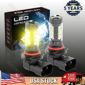 Shyfrult-h10 Shyfrult Shyfrult-h10/9145 9006 Hb4 Led Fog Light Bulbs 3500k Yellow For Dodge Ram 1500 2500 3500 2013-2018