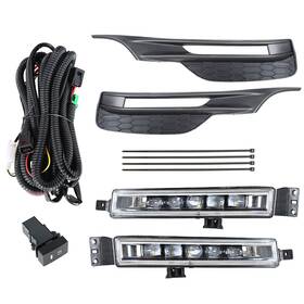 Fl2047173at Silscvtt Left Right Led Fog Lights Fit For Honda Accord 2016-2017 With Bezel Switch