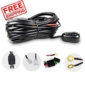 Lk001-18-1x1-188 Skyworld 10ft Led Light Bar Wiring Kit 12v Power 40a On Off Switch