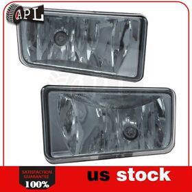 Smoked Bumper Fog Lights Driving Lamps Fits 2007-2015 Gmc Sierra 2500 3500 Hd