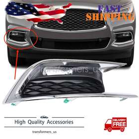 622569nc1a Soillar For Infiniti Qx60 2016-2020 Front Bumper Fog Light Grille Passenger Bezel Trim