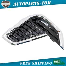 84927692 Soillar New Front Fog Lamp Hole Cover Driver Left Side Fits For 2020-2023 Gmc Acadia