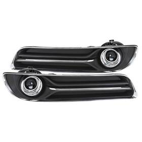 Lf-300c11goem-dl Spec-d Tuning Smoke Fits 2011-2014 Chrysler 300 Bumper Fog Lights Lamps Bezels Switch Relay