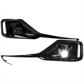 Lf-acd214cled-dl Spec-d Tuning 2021-2022 Honda Accord Sedan Led Fog Lights Kit Glossy Black Housing Clear Lens