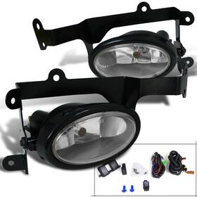 Spec-d Tuning Lf-cv062oem-rs Fits 2006-2008 Honda Civic 2dr Coupe Si Clear Lens Bumper Lamp Fog Lights Switch