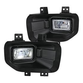 Lf-f15015cled-dl Spec-d Tuning Fits 2015-2017 Ford F150 F-150 Led Bumper Driving Fog Lights Lamps With Bezel