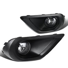 Lf-frt14coem-dl Spec-d Tuning Fits 2014-2016 Subaru Forester Clear Bumper Driving Fog Lights Lamps Bezel L R