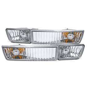 Lf-glf93-tm Spec-d Tuning Fits 1993-1998 Vw Golf Jetta Cabrio Bumper Signal Driving Fog Lights Lamps L R