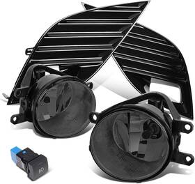 Sdd-flztl318sm Speed Daddy New Dna Motoring Fl-ztl-318-sm Factory Style Fog Light Lamp Set With Bezel Switch