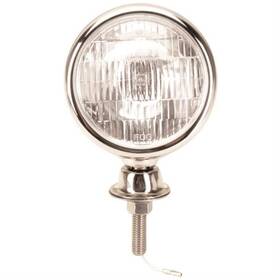 91130654 Speedway Motors Stainless Steel Tear Drop 12 Volt Fog Light Clear Lens