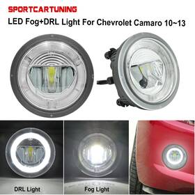 Lfl2203 Sportcartuning Led Fog Lamp Drl Daytime Running Light For 2010-2013 Chevrolet Chevy Camaro