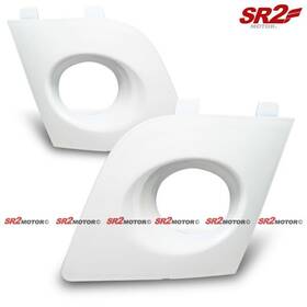 455852 Sr2 Motor Pearl White Fog Lamp Lights Bezel Bumper Cover For 06 07 Subaru Impreza Wrx Sti