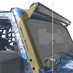 J0047368 Steinjager For Jeep Wrangler 07-17 Mounts Military Beige Windshield Frame 50 Inch