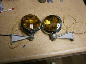 Ac-1837 Studebaker 4 Inch 5 Fog Light Set 1947-49 Champion