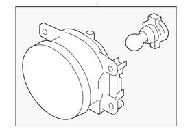 84501fj001 Subaru Genuine Fog Lamp Assembly