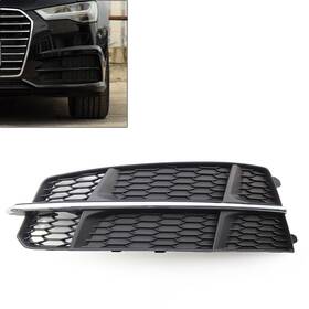 Successsss 550756416704 Left Front Bumper Lower Side Grille Fit Audi A6 C7 2014-2018 Black Chrome
