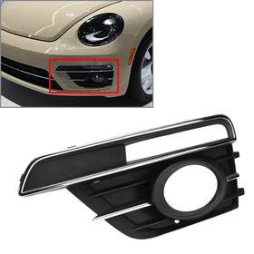 Successsssusa 550740240254 Front Bumper Fog Light Lamp Grill Bezel Cover For Vw Beetle 2016-2019 Left