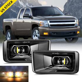 Sup-light 754137413928 2x Bumper Led Fog Lights Drl Sealed For Chevy Silverado 1500 2500 3500 2007-2014