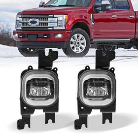 F3699003682 Sup-light Fit 2008 2009 2010 For Ford F-250 Super Duty F-350 Bumper 2x Led Fog Lights Halo