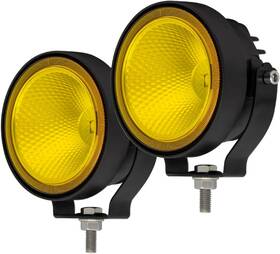 1530 Szdystar 711379464033 Led Round Yellow Offroad Driving Fog Lights Flood Beam 2pcs