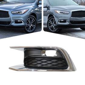 622579nc1a Tbvechi Fog Light Assembly Bezel Chrome For 2016-2017 Infiniti Qx60 Front Left Side