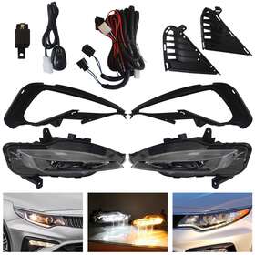 92202-d5600 Tbvechi Used For Kia Optima 2019-2020 Led Daytime Running Light Fog Lamps With Turn Signal