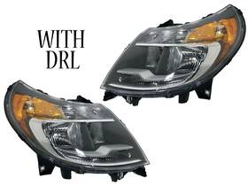 Ch2503291 Texas E Parts Fits 2014-2022 Ram Promaster Left Right Headlight Lamp With Drl 1500-3500 Pair