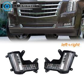 Tml2727792mt Thor-more-lighting Led Fog Lights Lamps With Crash Brake 2pcs Lh Rh For Cadillac Escalade 2015-2020