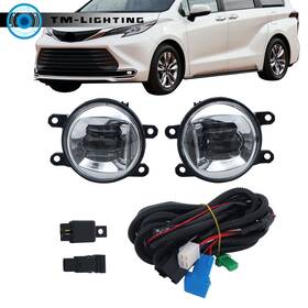 Tml2732256mt Thor-more-lighting For 2021-2023 Toyota Sienna Pair Of Led Fog Lights Lamps With Harness Switch Kits