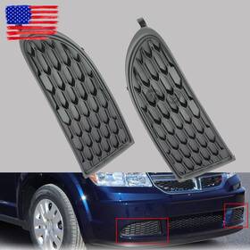 1kpch1230k33 Topgearsltd Pair For 2011-2020 Dodge Journey Front Bumper Fog Light Lamp Cover Bezel