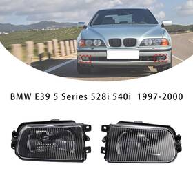63178381977 Topteng 63178360575 Pair Front Bumper Fog Light Lamps Without Bulbs For Bmw E39 5-serise 1995-1998#