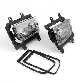 C115-015-clear Topteng Front Bumper Fog Lights Plastic Lens Kit For 85-93 Bmw E30 3-series Sedan T7