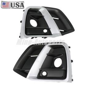 80a807679agcox Torqpro Fog Light Bezel With Silver Rim Lh Rh Side Fits 2021-24 Audi Sq5 Q5 Sportback
