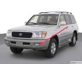 81221-60041 Toyota 2000-2007 Land Cruiser Front Left Driver Side Fog Light Oem