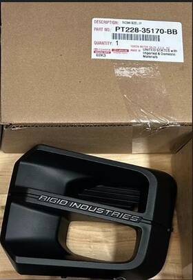Pt228-35170-bb Toyota 2016-2023 Tacoma Trd Pro Rigid Industries Led Left Fog Bezel New