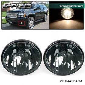Trans0720-31 Transmotor2013 Smoked Bumper Fog Light With 2bulbs Fit For 07-14 Tahoe Avalanche Yukon Suburban