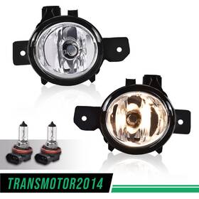 Tra325727 Transmotor2014 Pair Fog Light Fit For 07-10 Bmw E70 X5 Clear Lens Bumper Lamps Replacement Bulb