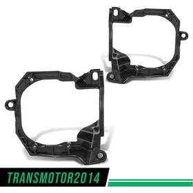 Tra529623 Transmotor2014 Front Fog Light Bracket Set Trim Fit For 15-17 Ford Mustang Black Left &right