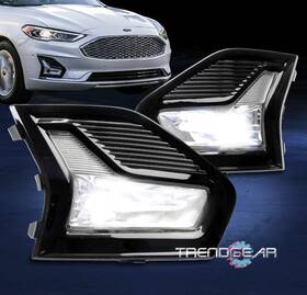 Fo2593252 Trendgear Auto Parts For 19-20 Ford Fusion Bumper Driving Led Projector Fog Light Lamp With Bezel Switch
