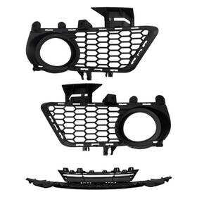 Bndl-928228 Trq For Bmw 328d Xdrive 2016-2018 2-pc Front Fog Light Bezel Kit