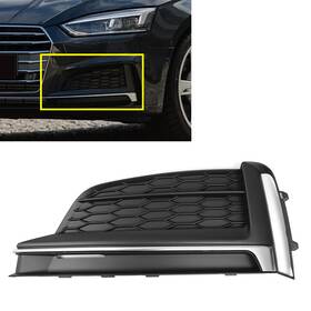 Tube 550749392657 Us Front Bumper Fog Light Lamp Grill Bezel Cover Fit Audi A5 S5 2017-2020