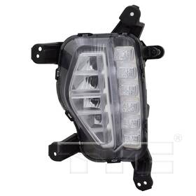 19-6196-00 Tyc Led Drl Fog Light Lamp Left Driver For 17-19 Hyundai Santa Fe