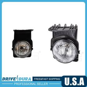 Drda260203137286 Tyc Left Right Fog Light Assembly Fits 2005-2006 Gmc Sierra 1500