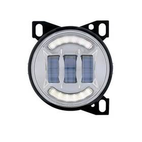 36605 United Pacific Fog Light 4.25 Inch Chrome Round Led With Position