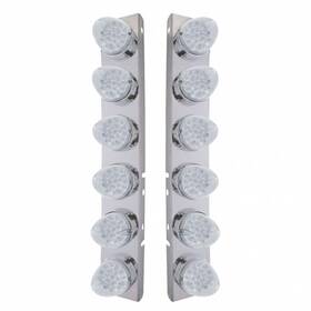 37989 United Pacific Air Cleaner Light Box Panel Stainless Steel 12 Cutouts