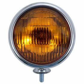 C364007 United Pacific Chrome Vintage Style Amber Fog Lights - 12 V