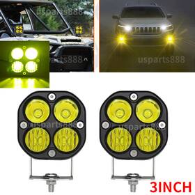 F4cy Usparts888 2x Fit 2017 Can-am Maverick X3 Max 3 Inch 40w Led Cube Work Light Bar Spot Pods 12v