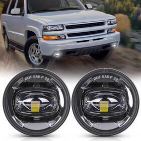 Vester Qp009423 Auxbeam Led Fog Lights Replacement For 2001 2002 2003 2004 2005 2006 Black